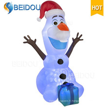 Caractère de bande dessinée Ours gigantesque Santa Inflatable Christmas Olaf